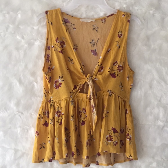 Elodie Tops - Nordstrom Elodie tie front top medium